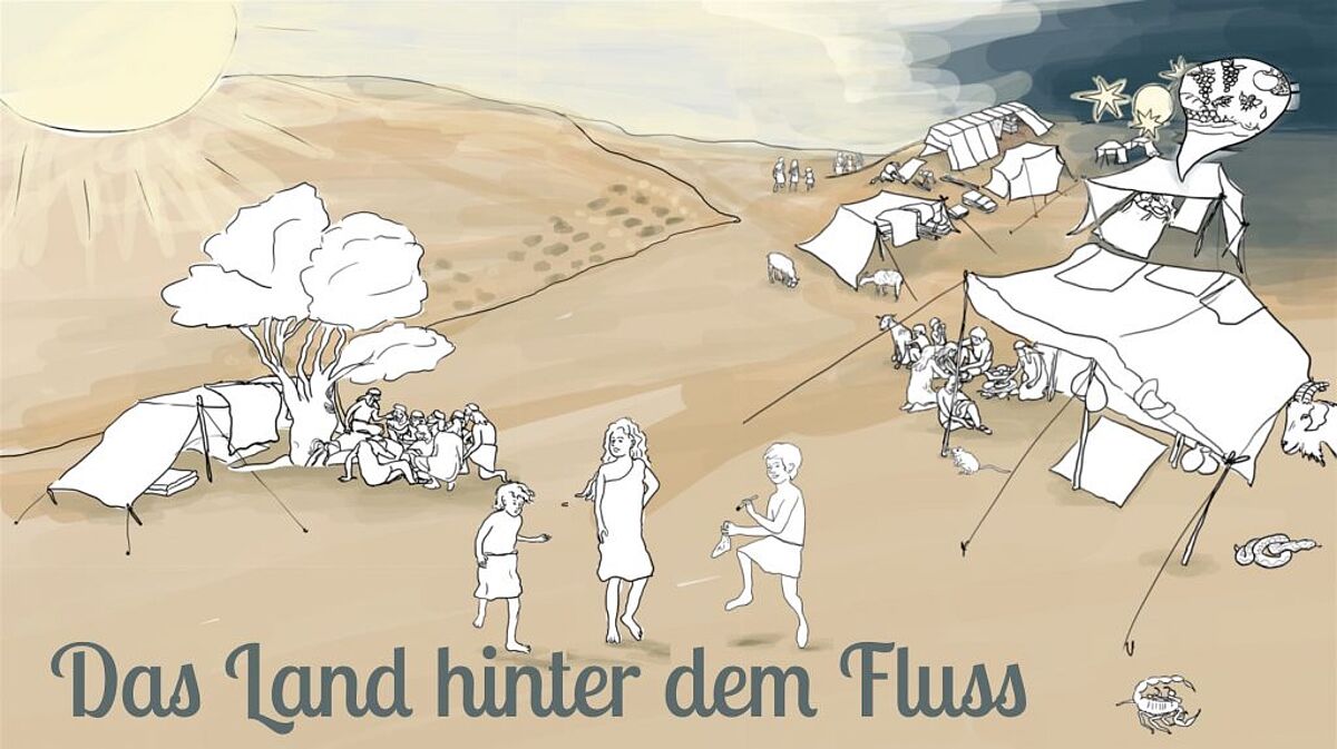 Das Cover des Spieles "Das Land hinter dem Fluss".