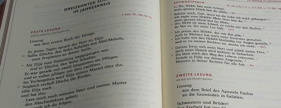 Ein Zitat aus der Bibel.
